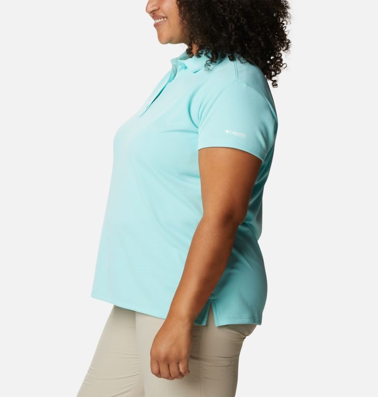 Tricouri Polo Columbia PFG Innisfree Scurte Sleeve Dama Turcoaz | Plus Size YJM197Z8Q